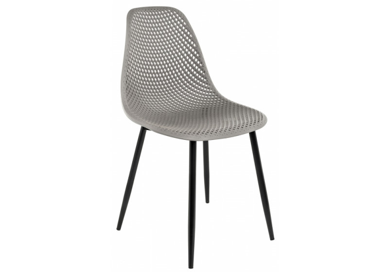 Стул на металлокаркасе Vero серый (47x52x84). 