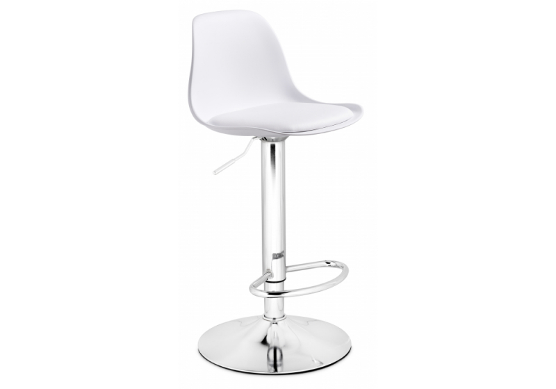 Барный стул Soft white / chrome (38x38x86)