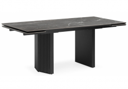 Керамический стол Монерон 180x90 nero marquina / черный (90x77)