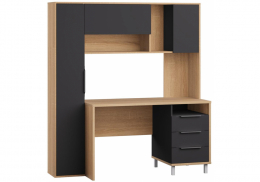 Компьютерный стол Комфорт 12.95 N дуб сонома /  темно-серый (60,3x180)