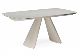 Керамический стол Grig 165(240)x90 серо-бежевый (90x75,5)