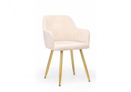 Стул на металлокаркасе Инфини латте (ocean 003) / золотой (54x61x80)